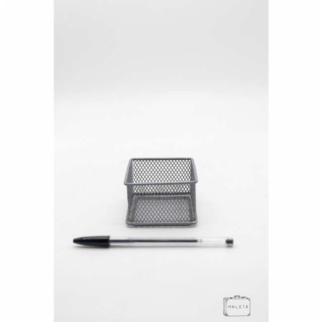 PORTA-CLIPS ARAMADO CINZA