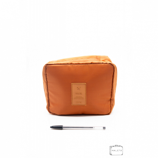NECESSAIRE DE TACTEL LARANJA