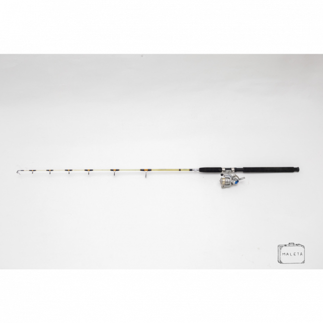 VARA DE PESCA VERDE (REDFOX) COM MOLINETE AZUL – A1,67