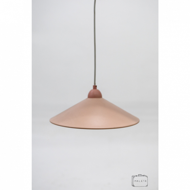LUMINÁRIA PENDENTE PANELA ROSA BEBÊ - D0,32
