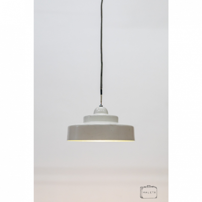 LUMINÁRIA PENDENTE PANELA BRANCA - D0,23