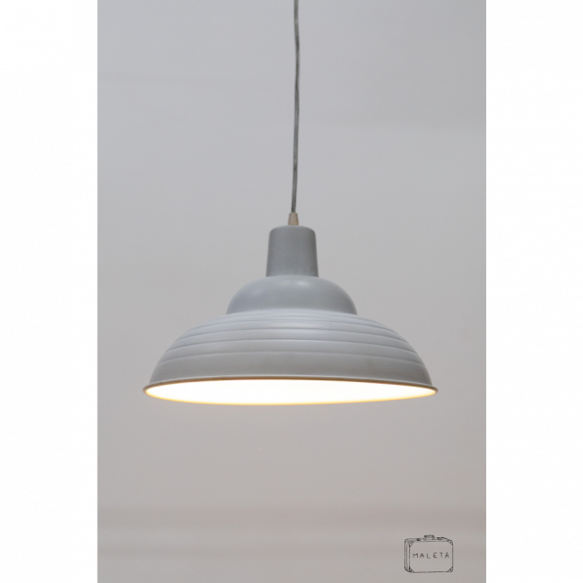 LUMINÁRIA PENDENTE PANELA BRANCA FOSCA - D0,36