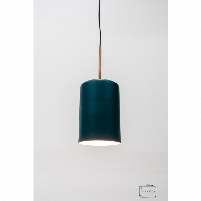 LUMINÁRIA PENDENTE VENEZA VERDE - D0,14XA0,20