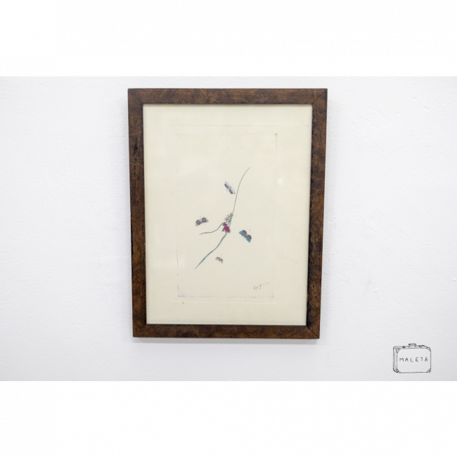 QUADRO BORBOLETAS DELICADAS - 26X34
