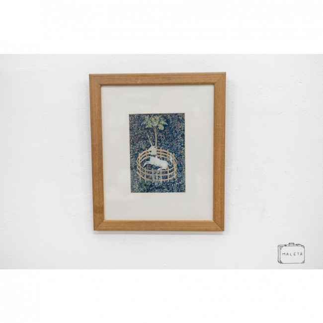 QUADRO UNICÓRNIO NO CERCADINHO - 25X29