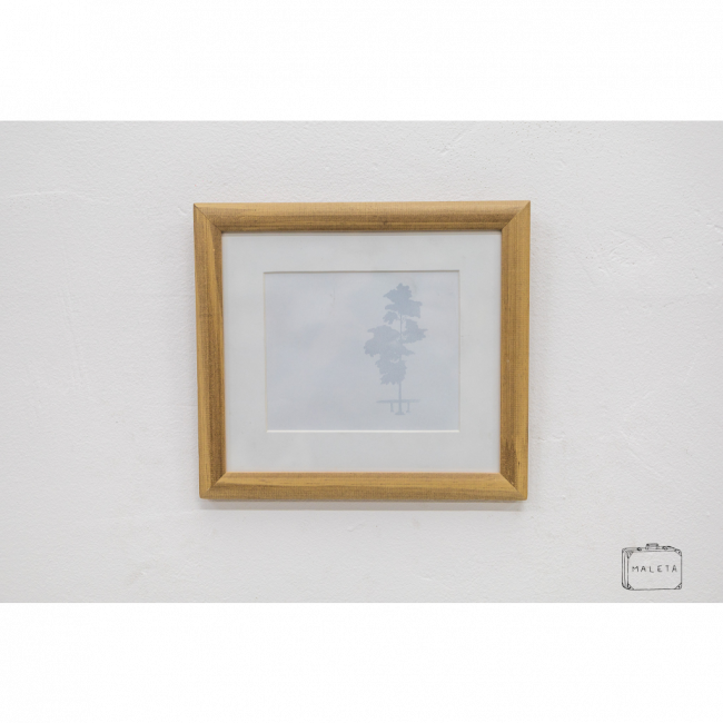 QUADRO ÁRVORE CINZA LADO DIREITO - 24X22