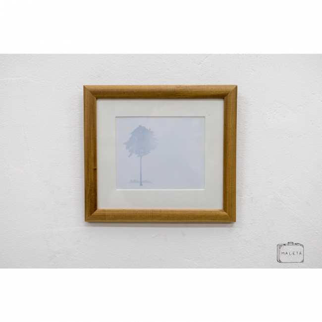 QUADRO ÁRVORE CINZA LADO ESQUERDO - 24X22