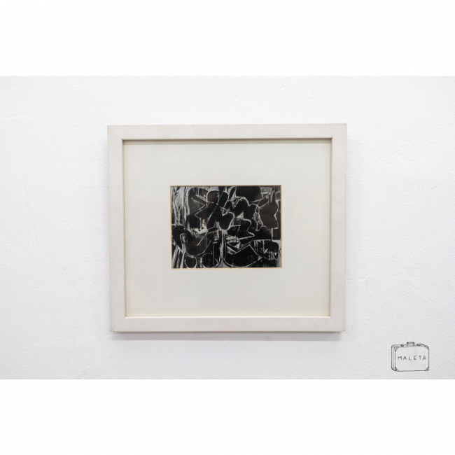 QUADRO FORMAS PRETAS - 25X22