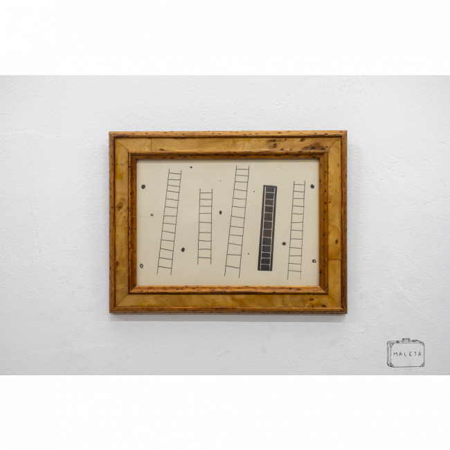 QUADRO 05 ESCADAS FUNDO BRANCO - 26X20