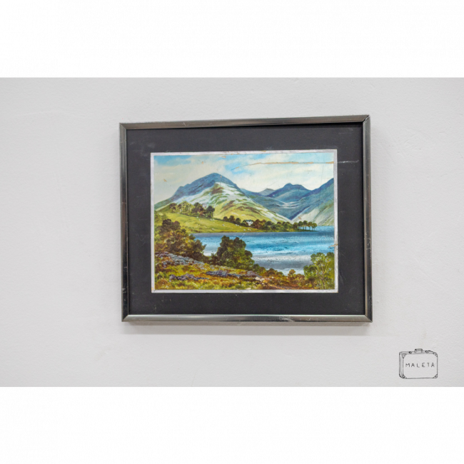 QUADRO MONTANHAS E LAGO HOLOGRÁFICO - 29X23