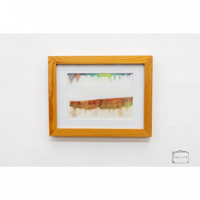 QUADRO AQUARELA ESCORRIDA - 27X21