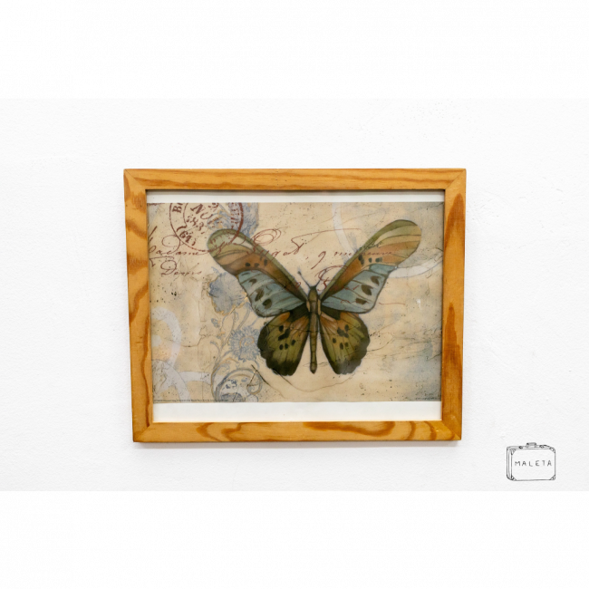 QUADRO BORBOLETA - 33X17