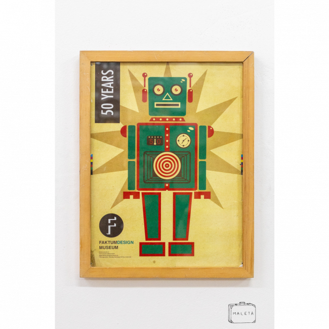 QUADRO ROBÔ VERDE - 33X43