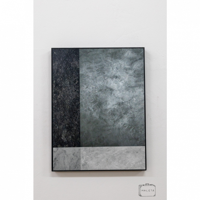 QUADRO CIMENTO QUEIMADO - 37X49