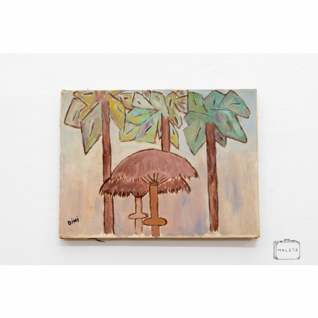 TELA COQUEIRO COM GUARDA-CHUVA – 40X30