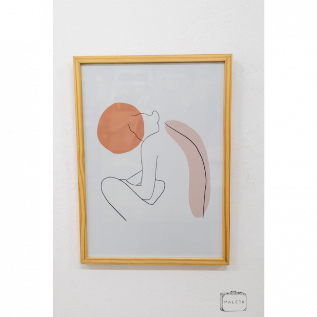 QUADRO MULHER RISCOS - 32X44