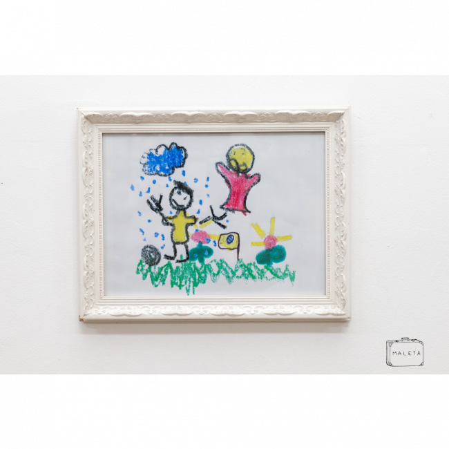 QUADRO CRIANÇAS NA CHUVA - 49X39