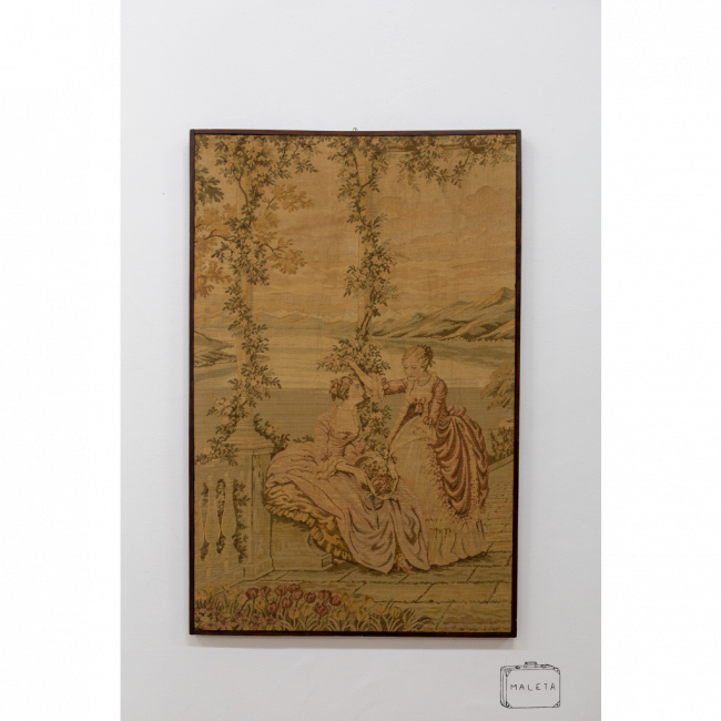 QUADRO TAPEÇARIA MULHERES CONVERSANDO - 65X100