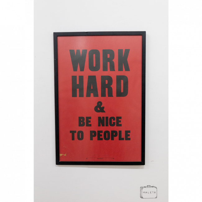 QUADRO WORK HARD & BE NICE TO PEOPLE - 54X79
