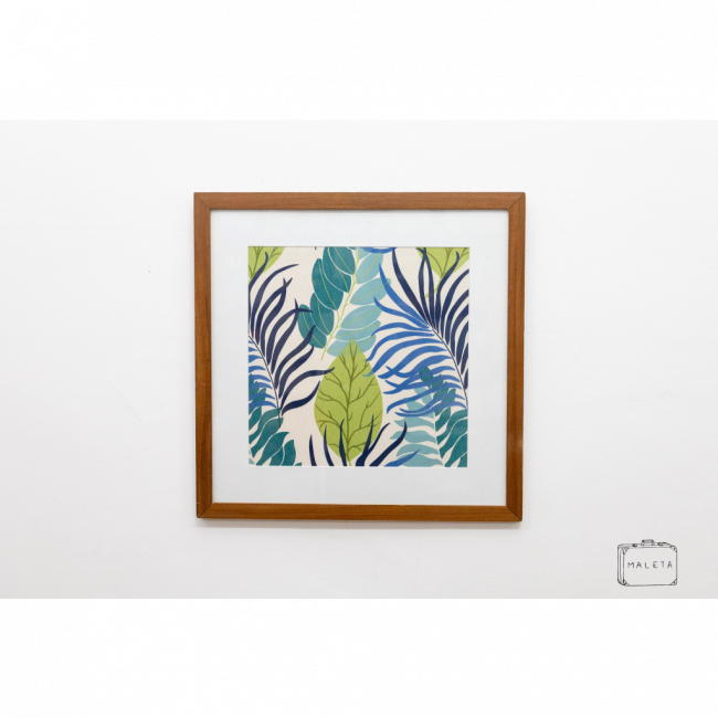 QUADRO FOLHAGEM (ARTE TECIDO) - 60X60