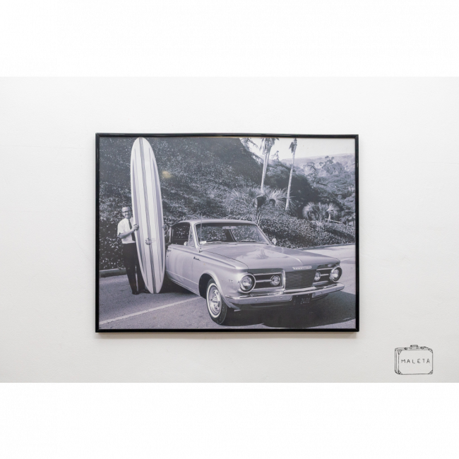 QUADRO HOMEM PRANCHA CADILLAC - 81X61