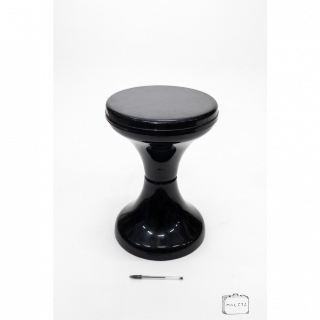 BANCO PLÁSTICO PRETO - D0,30XA0,46