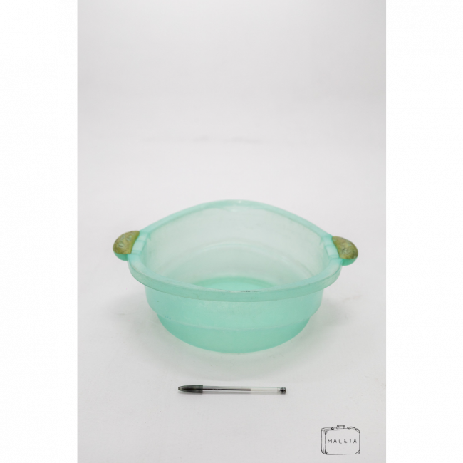 BACIA PLÁSTICO VERDE CRYSTAL ALÇA VERDE - MÉDIA
