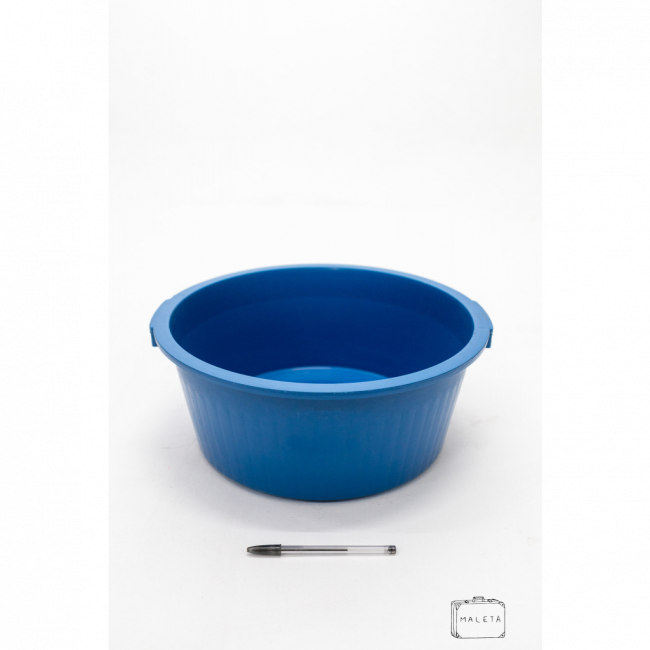BACIA PLÁSTICO AZUL - EXTRA GRANDE