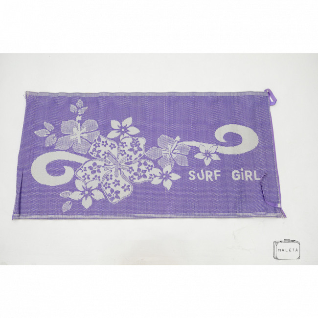 ESTEIRA DE PRAIA BRANCA FLORES SURF - 0,90X1,75
