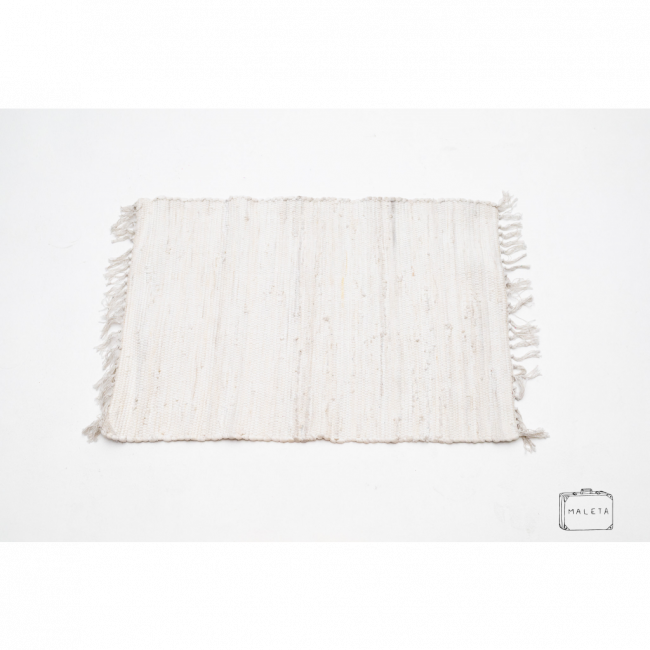 TAPETE SOLID CHANDI CREME - 0,60X0,90