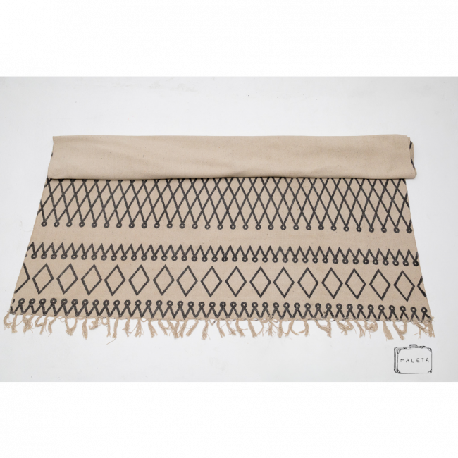 TAPETE AREIA ESTAMPA LOSANGO - 2,00X2,10