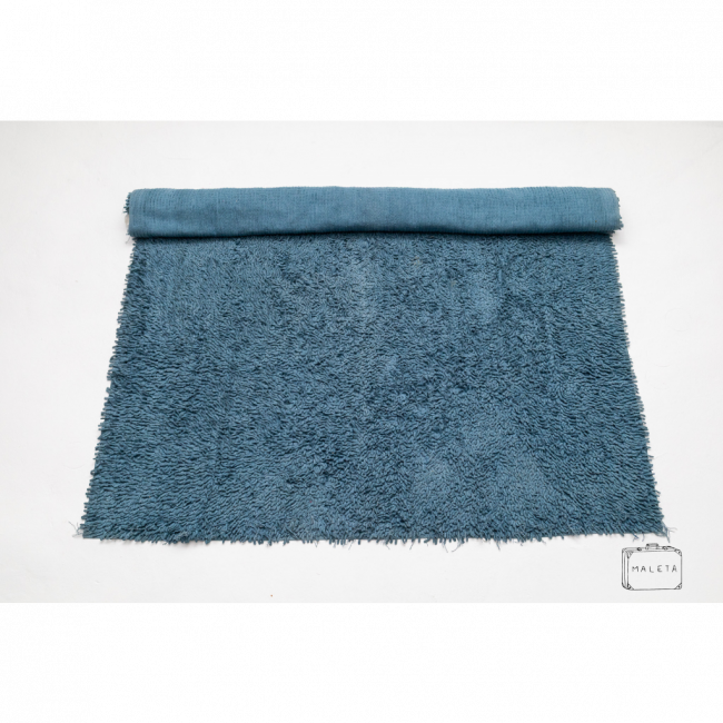 TAPETE FELPUDO AZUL ESCURO - 2,05X1,50
