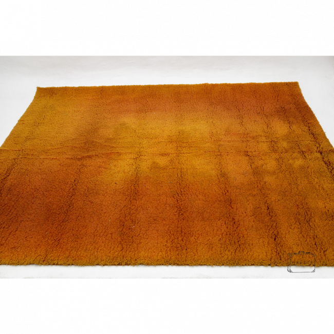 TAPETE FELPUDO MOSTARDA LARANJA - 2,50X1,95