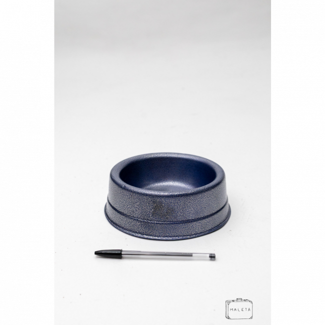 COMEDOURO BEBEDOURO PARA PET METAL AZUL