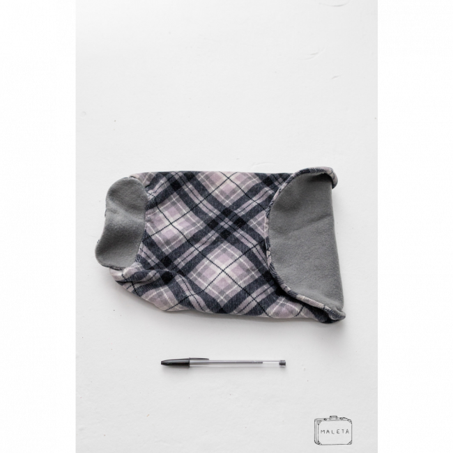 ROUPA PARA PET XADREZ CINZA