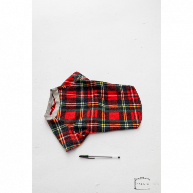 ROUPA PARA PET XADREZ VERMELHA
