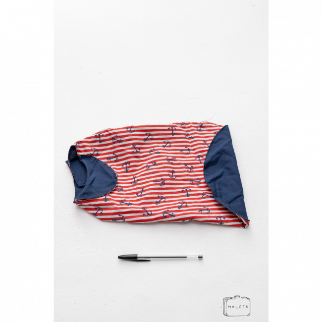 ROUPA PARA PET VERMELHA COM ÂNCORA