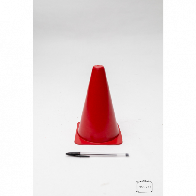 CONE PARA ESPORTE BORRACHA VERMELHO