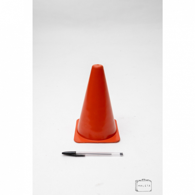 CONE PARA ESPORTE BORRACHA LARANJA