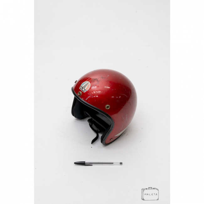 CAPACETE ABERTO INFANTIL VERMELHO