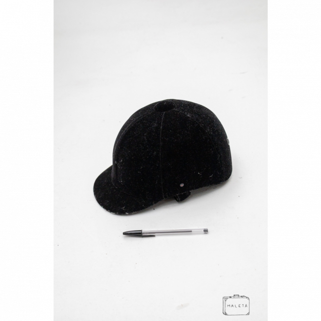 CAPACETE HIPISMO VELUDO PRETO