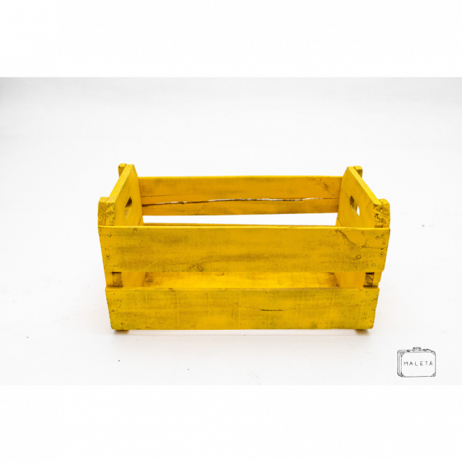 CAIXOTE MADEIRA AMARELO