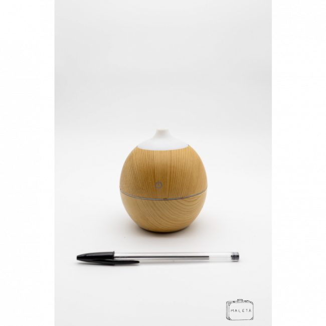 HUMIDIFICADOR DE AMBIENTE BOLINHA DE MADEIRA