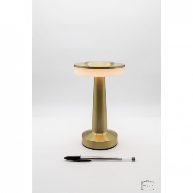 LUMINÁRIA DE MESA DOURADA TOUCH SEM FIO