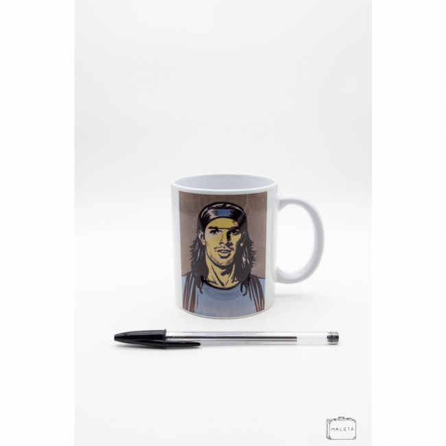 CANECA DE CERÂMICA BRANCA DESENHO FOTO LOCO ABREU