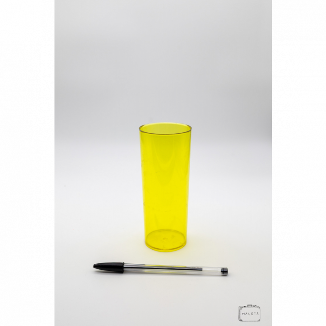 COPO ACRÍLICO CRYSTAL AMARELO LISO - LS