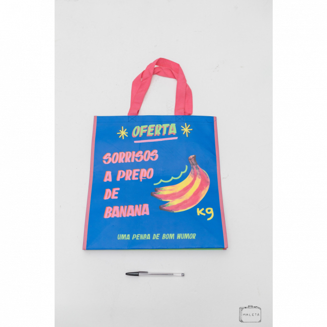 SACOLA DE FEIRA BANANA
