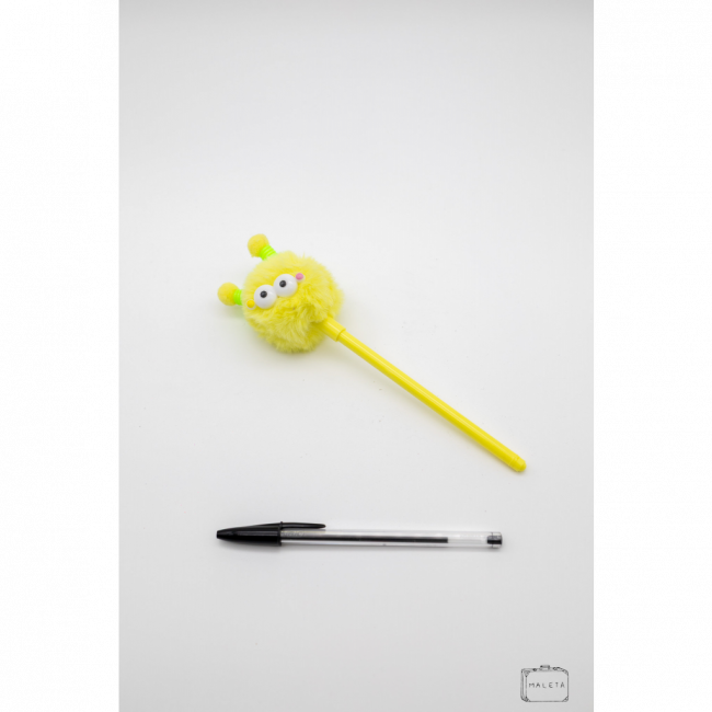CANETA DIVERTIDA MONSTRINHO AMARELO