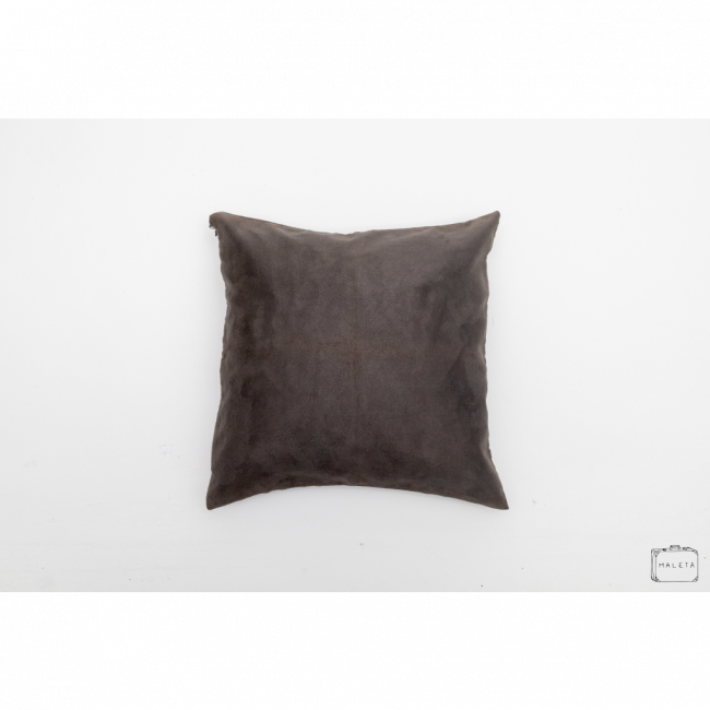 ALMOFADA SUEDE CINZA CHUMBO - 46X44