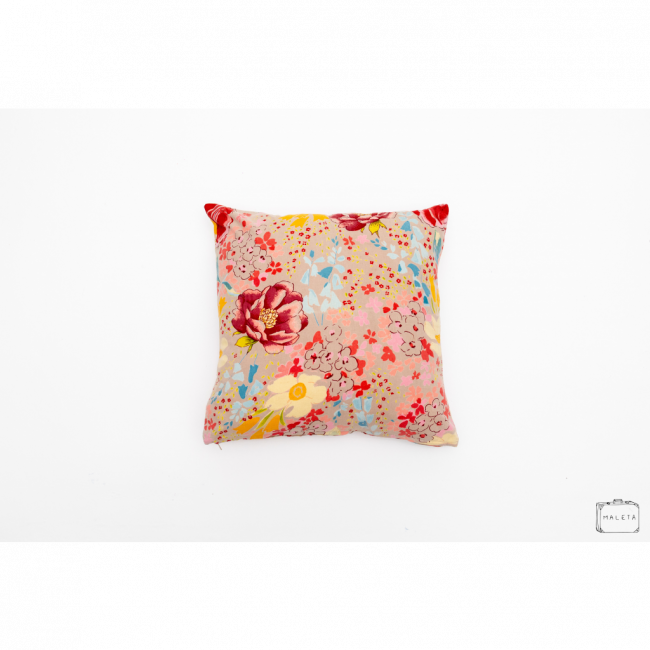 ALMOFADA NUDE ESTAMPA FLORIDA - 45X45
